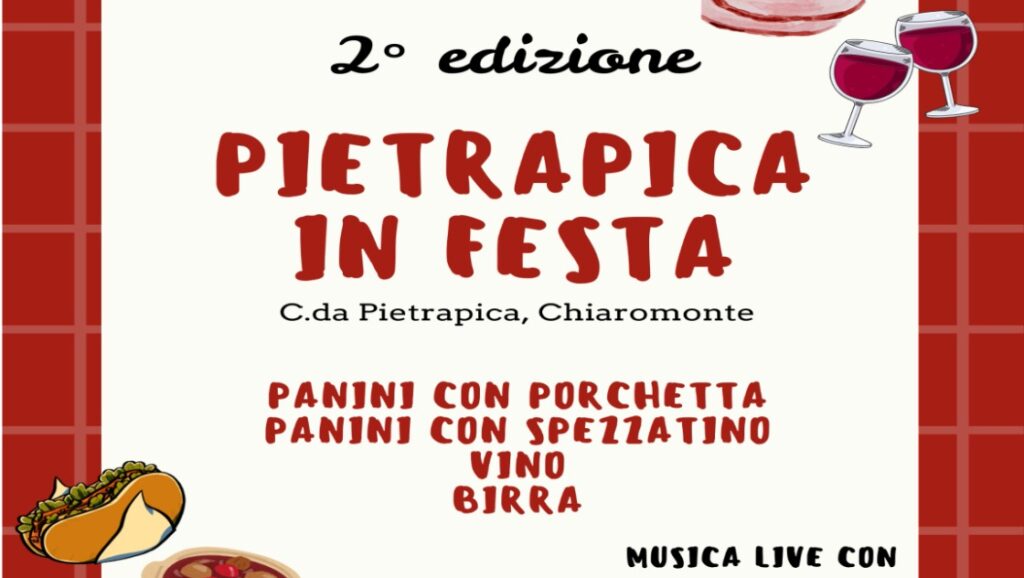 Seconda edizione pietrapica in festa, 12 luglio 2025